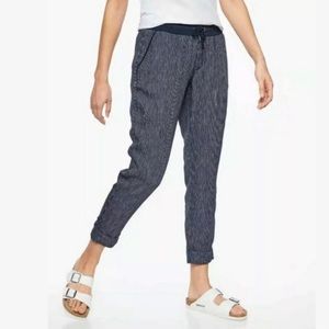 Athleta Bali Striped Linen Pants